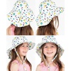 image:imageFunky Junque Wide Brim Baby Sun Hat Adjustable Beach Bucket Cap  Soft padded polyester baby bucket hat with double loops for zoo trips beach boating picnics amp parksAbstract Shapes  White