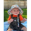 image:imageFunky Junque Wide Brim Baby Sun Hat Adjustable Beach Bucket Cap  Soft padded polyester baby bucket hat with double loops for zoo trips beach boating picnics amp parksAlphabet