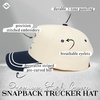 image:imageFunky Junque Womens 2 Tone Trucker Hats  Lightweight Cotton Cap with Sun Protection Golf Beach and Everyday Trendy Caps for WomenBikinis and Martinis  NavyBeige