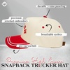image:imageFunky Junque Womens 2 Tone Trucker Hats  Lightweight Cotton Cap with Sun Protection Golf Beach and Everyday Trendy Caps for WomenMother Upside Down  RedBeige