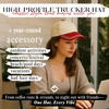 image:imageFunky Junque Womens 2 Tone Trucker Hats  Lightweight Cotton Cap with Sun Protection Golf Beach and Everyday Trendy Caps for WomenRedBeige