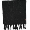 image:imageFunky Junque Womens Chunky Knit Plush Winter Scarf  Soft Warm Oversized Shawl Wrap in Multiple Stylish PatternsSparkle  Black