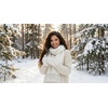 image:imageFunky Junque Womens Chunky Knit Plush Winter Scarf  Soft Warm Oversized Shawl Wrap in Multiple Stylish PatternsSparkle  White