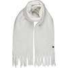 image:imageFunky Junque Womens Chunky Knit Plush Winter Scarf  Soft Warm Oversized Shawl Wrap in Multiple Stylish PatternsSparkle  White