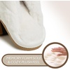image:imageFunky Junque Womens Clog Slippers Faux Fur House Shoes  Faux fur slippers with soft polyester lining for lounging coffee runs mail checks casual outings amp giftingWaffle Knit  Ivory