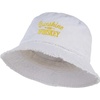 image:imageFunky Junque Womens Embroidered Bucket Hat  Lightweight Cotton Bucket Hat with Sun Protection Beach Festival and Sun Reversible Bucket Hats for WomenSunshine  Whiskey  White