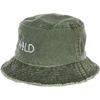 image:imageFunky Junque Womens Embroidered Bucket Hat  Lightweight Cotton Bucket Hat with Sun Protection Beach Festival and Sun Reversible Bucket Hats for WomenWild  Green