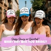 image:imageFunky Junque Womens Funny Trucker Hats  Adult Humor for Bachelorette Girls Trips Festivals amp Birthday GiftIll Bring the Alibi  WhiteLight Pink