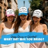 image:imageFunky Junque Womens Funny Trucker Hats  Adult Humor for Bachelorette Girls Trips Festivals amp Birthday GiftIll Bring the Bail Money  WhiteAqua