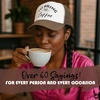 image:imageFunky Junque Womens Funny Trucker Hats  Adult Humor for Bachelorette Girls Trips Festivals amp Birthday GiftIll Bring the Coffee  WhiteBrown