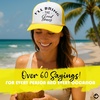 image:imageFunky Junque Womens Funny Trucker Hats  Adult Humor for Bachelorette Girls Trips Festivals amp Birthday GiftIll Bring the Good Times  WhiteYellow