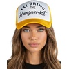 image:imageFunky Junque Womens Funny Trucker Hats  Adult Humor for Bachelorette Girls Trips Festivals amp Birthday GiftIll Bring the Hangover Kit  WhiteGold
