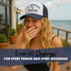 image:imageFunky Junque Womens Funny Trucker Hats  Adult Humor for Bachelorette Girls Trips Festivals amp Birthday GiftIll Bring the Jokes  WhiteNavy