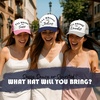image:imageFunky Junque Womens Funny Trucker Hats  Adult Humor for Bachelorette Girls Trips Festivals amp Birthday GiftIll Bring the Jokes  WhiteNavy