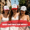 image:imageFunky Junque Womens Funny Trucker Hats  Adult Humor for Bachelorette Girls Trips Festivals amp Birthday GiftIll Bring the Pizza  WhiteRed