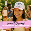image:imageFunky Junque Womens Funny Trucker Hats  Adult Humor for Bachelorette Girls Trips Festivals amp Birthday GiftIll Bring the Rose  WhiteLt Pink