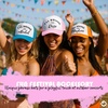 image:imageFunky Junque Womens Funny Trucker Hats  Adult Humor for Bachelorette Girls Trips Festivals amp Birthday GiftIll Bring the Rose  WhiteLt Pink