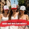 image:imageFunky Junque Womens Funny Trucker Hats  Adult Humor for Bachelorette Girls Trips Festivals amp Birthday GiftIll Bring the Trouble  WhiteRed