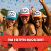 image:imageFunky Junque Womens Funny Trucker Hats  Adult Humor for Bachelorette Girls Trips Festivals amp Birthday GiftIll Bring the Trouble  WhiteRed