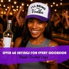 image:imageFunky Junque Womens Funny Trucker Hats  Adult Humor for Bachelorette Girls Trips Festivals amp Birthday GiftIll Bring the Vodka  WhitePurple