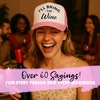 image:imageFunky Junque Womens Funny Trucker Hats  Adult Humor for Bachelorette Girls Trips Festivals amp Birthday GiftIll Bring the Wine  WhiteLight Pink