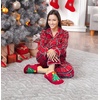 image:imageFunky Junque Womens Fuzzy House Slippers  Cozy Indoor Outdoor Fluffy Clog Christmas Slippers Soft Bedroom Shoes for WomenChristmas Tree Red