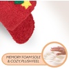image:imageFunky Junque Womens Fuzzy House Slippers  Cozy Indoor Outdoor Fluffy Clog Christmas Slippers Soft Bedroom Shoes for WomenChristmas Tree Red