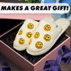 image:imageFunky Junque Womens Fuzzy House Slippers  Cozy Indoor Outdoor Fluffy Clog Christmas Slippers Soft Bedroom Shoes for WomenMini Smiley