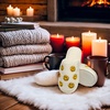 image:imageFunky Junque Womens Fuzzy House Slippers  Cozy Indoor Outdoor Fluffy Clog Christmas Slippers Soft Bedroom Shoes for WomenMini Smiley