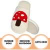 image:imageFunky Junque Womens Fuzzy House Slippers  Cozy Indoor Outdoor Fluffy Clog Christmas Slippers Soft Bedroom Shoes for WomenMushroom