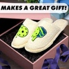 image:imageFunky Junque Womens Fuzzy House Slippers  Cozy Indoor Outdoor Fluffy Clog Christmas Slippers Soft Bedroom Shoes for WomenPickleball Ivory