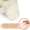 image:imageFunky Junque Womens Fuzzy House Slippers  Cozy Indoor Outdoor Fluffy Clog Christmas Slippers Soft Bedroom Shoes for WomenPickleball Ivory