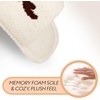 image:imageFunky Junque Womens Fuzzy House Slippers  Cozy Indoor Outdoor Fluffy Clog Christmas Slippers Soft Bedroom Shoes for WomenReindeer Ivory