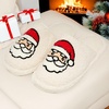 image:imageFunky Junque Womens Fuzzy House Slippers  Cozy Indoor Outdoor Fluffy Clog Christmas Slippers Soft Bedroom Shoes for WomenSanta Ivory