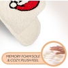 image:imageFunky Junque Womens Fuzzy House Slippers  Cozy Indoor Outdoor Fluffy Clog Christmas Slippers Soft Bedroom Shoes for WomenSanta Ivory