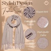 image:imageFunky Junque Womens Pashmina Scarf  Cashmere Feel Shawl Wrap for Weddings Evening Dresses amp Winter OutfitsBlush Pink