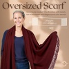 image:imageFunky Junque Womens Pashmina Scarf  Cashmere Feel Shawl Wrap for Weddings Evening Dresses amp Winter OutfitsBurgundy