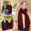 image:imageFunky Junque Womens Pashmina Scarf  Cashmere Feel Shawl Wrap for Weddings Evening Dresses amp Winter OutfitsBurgundy