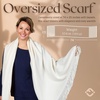 image:imageFunky Junque Womens Pashmina Scarf  Cashmere Feel Shawl Wrap for Weddings Evening Dresses amp Winter OutfitsIvory