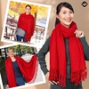 image:imageFunky Junque Womens Pashmina Scarf  Cashmere Feel Shawl Wrap for Weddings Evening Dresses amp Winter OutfitsRed
