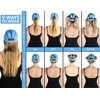 image:imageFunky Junque Womens Ponytail Hat  High amp Messy Bun Baseball Cap with 5Slit Design MoistureWicking Sports HatsSky Blue
