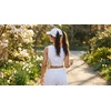 image:imageFunky Junque Womens Ponytail Hat  High amp Messy Bun Baseball Cap with 5Slit Design MoistureWicking Sports HatsWhite