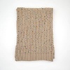 image:imageFunky Junque Womens Winter Scarf  Soft Chenille Knit Shawl Wrap Warm Cozy Blanket Scarf for Cold WeatherChenille Confetti Taupe
