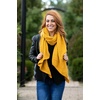 image:imageFunky Junque Womens Winter Scarf  Soft Chenille Knit Shawl Wrap Warm Cozy Blanket Scarf for Cold WeatherTie Dye  NavyPink