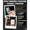 image:imageHidden Hip Flask  6 Pack 1 Bride White amp 5 Squad Black  Stainless steel hip flask with etched sayings for weddings bachelor parties bachelorette getaways amp celebrations2 Pack Groom Black  Bride White