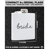 image:imageHidden Hip Flask  6 Pack 1 Bride White amp 5 Squad Black  Stainless steel hip flask with etched sayings for weddings bachelor parties bachelorette getaways amp celebrations6 Pack 1 Bride White  5 Squad Black