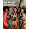 image:imageHidden Hip Flask  6 Pack 1 Bride White amp 5 Squad Black  Stainless steel hip flask with etched sayings for weddings bachelor parties bachelorette getaways amp celebrations6 Pack 1 Bride White  5 Squad Black