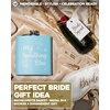 image:imageHidden Hip Flask  6 Pack 1 Bride White amp 5 Squad Black  Stainless steel hip flask with etched sayings for weddings bachelor parties bachelorette getaways amp celebrationsMy Something Blue Powder Blue