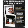 image:imageHidden Hip Flask  6 Pack 1 Bride White amp 5 Squad Black  Stainless steel hip flask with etched sayings for weddings bachelor parties bachelorette getaways amp celebrations6 Pack 1 Bride White  5 Squad Black