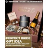 image:imageHidden Hip Flask  6 Pack 1 Bride White amp 5 Squad Black  Stainless steel hip flask with etched sayings for weddings bachelor parties bachelorette getaways amp celebrationsMaid of Honor BlackGold
